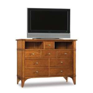  Abbott Place Eight Drawer Media Chest in Clear Natural 