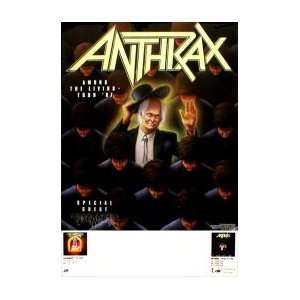  ANTHRAX Among The Living Tour 1987 Music Poster