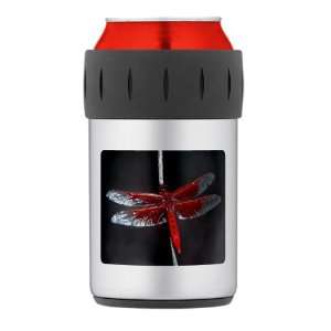  Thermos Can Cooler Koozie Red Flame Dragonfly: Everything 
