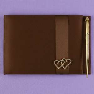  Mocha Heart Personalized Guest Book: Everything Else