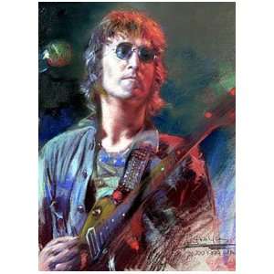  John Lennon (With Guitar) Music Poster Print   11 X 17 