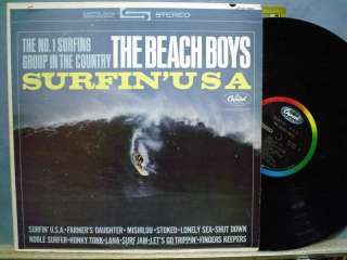BEACH BOYS SURFIN USA CAPITOL RECORDS BLACK LABEL ST 1890 LP  