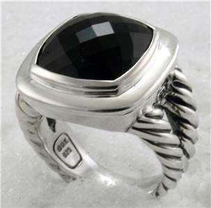 David Yurman 14mm Black Onyx Ring size 7  