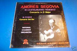 ANDRES SEGOVIA Concerto Del Sur & Concerto in D ++ LP  