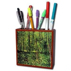  Trees and Undergrowth By Vincent Van Gogh Pencil Holder 