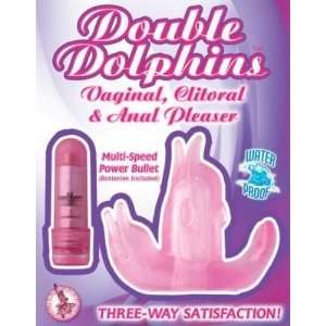  Double dolphins pink
