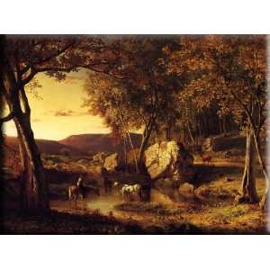   Late Summer, Early Autumn 30x22 Streched Canvas Art by Inness, George