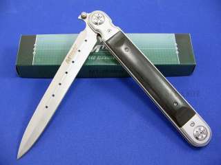 MTech USA stiletto Blade 13 Dark wood Pocket Knife NEW  
