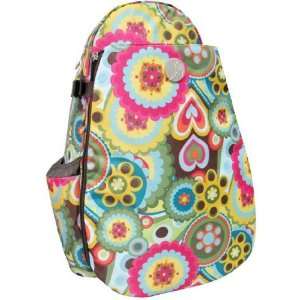  Jet Austin Flowers Deluxe Two Strap Tennis Bag Sports 