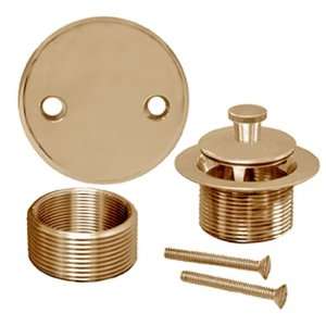   and Turn Bath Waste Conversion Kit, Polished Brass
