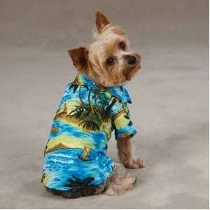 Hawaiian Luau Dog Shirt Summer Tee   Medium