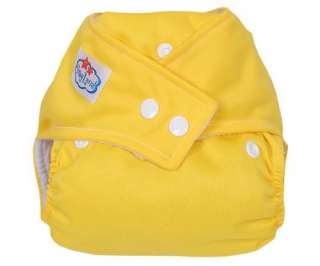 2012 hot sell washable cloth diaper nappies Yellow nappy+insert  
