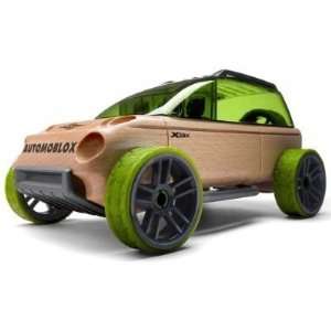  Automoblox X9X Green Wooden Toy SUV w/ Smoked Glass 