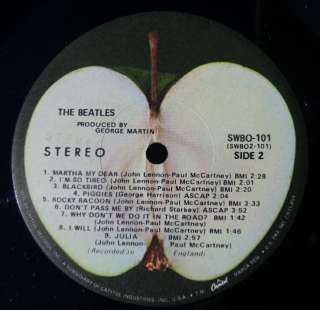 BEATLES White Album 1968 US APPLE 2 LP NM #d+Complete (Unbanded 