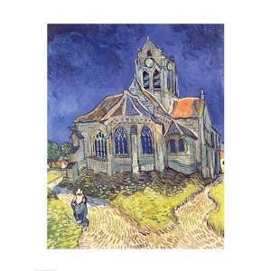 The Church at Auvers sur Oise, 1890 HIGH QUALITY MUSEUM WRAP CANVAS 