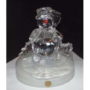  Cristal dArques Snowman Crystal Figurine