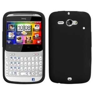   Skin Cover (Black) for HTC Status/Chacha Cell Phones & Accessories