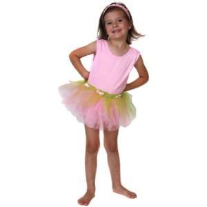  Glitzy Three Layer Ballerina Tutu   Pink/Lime Green Toys 