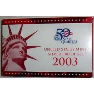 2003 United States Mint Silver Proof Set    in Original Packaging with 