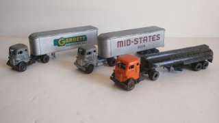 Vintage ULRICH HO Scale Tractor Trailer Lot Model kits lot of Trucks 