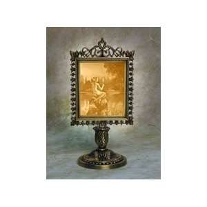  Mermaid & Mirror Lithophane Victorian Stand