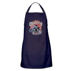  Apron (Dark) Choppers Rule Flaming Motorcycle and Iron 