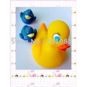  plastic duck  10.5cm big duck toys+2 pcs small duck in 4cm 