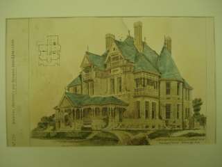  hand colored architectural plans and photos. St. Croix Architecture 