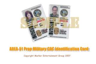RARE AREA 51 Personalized Military CAC ID Card !!!  