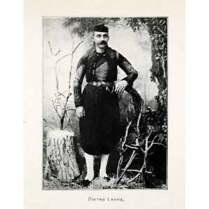   Costume Uniform Man Portrait   Original Halftone Print