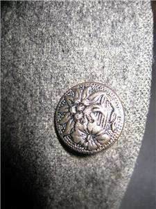 Camel Hair Wool Tyrolean Loden Coat Sport Jacket Edelweiss Metal 