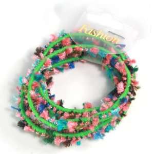  (Green) Hair Tie /Elastic Band/ ponytail holders  Style 1 