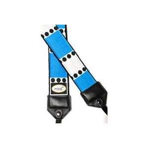   Turquoise Dot Stripe Camera Strap with Quick Release