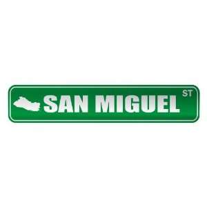   SAN MIGUEL ST  STREET SIGN CITY EL SALVADOR