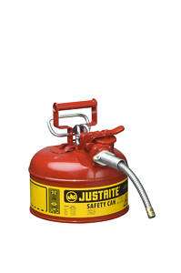 Justrite 7210120 1 Gallon Type 2 Red Safety Can 697841140400  
