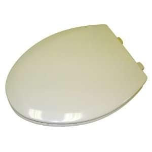   Beveled Design Toilet Seat with Microban Protection, Elongated, Bone