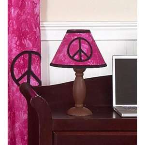  Peace Pink Lamp Shade by JoJo Designs White Baby