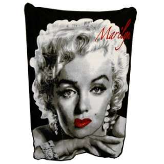 Marilyn Monroe Glamour Red Lips Famous Starlet Fleece Throw Blanket 