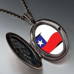 Chile Flag Pendant Necklace