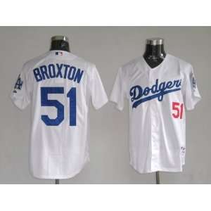  Jonathan Broxton #51 Los Angeles Dodgers Replica Home 