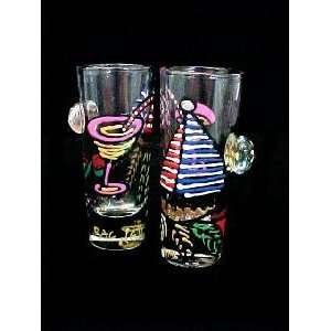  Caribbean Excitement Design   Collectible Shooter Glass 