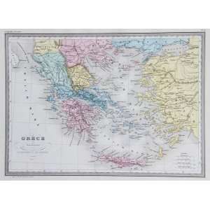  Huot Map of Ancient Greece (1867)