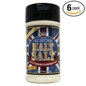 Bacon Salt Malt Salt, 3 Ounce Jars (Pack of 6)  Grocery 