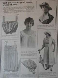 WOMENS CLOTHING UNDERWEAR VINTAGE OLD ADS ARTICLES 1916  