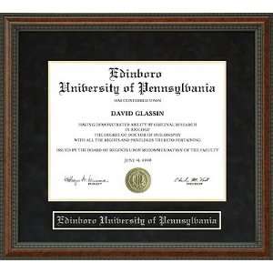  Edinboro University of Pennsylvania Diploma Frame Sports 