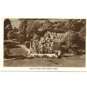 1950s Vintage Postcard Burley Manor Hotel Burley, Hampshire England UK