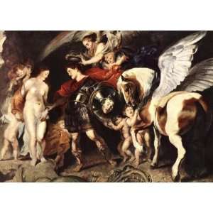   and Andromeda Peter Paul Rubens Hand Painted Ar