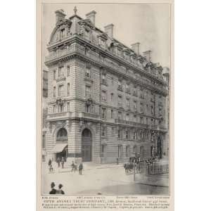  1903 Fifth Avenue Trust Company Building NYC B/W Print 