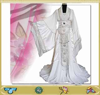 Custom made Chinese chiffon with brocade Hanfu Dress  