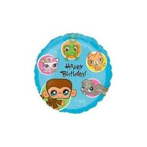    Littlest Pet Shop Happy Birthday   Mylar Balloon Foil: Toys & Games